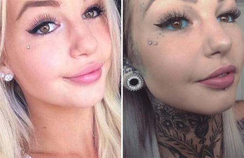 Австралийка за 7 лет превратила себя в Голубоглазого Белого Дракона. 07