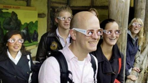 В зоопарке Роттердама посетителей заставляют надевать вот такие очки. 03