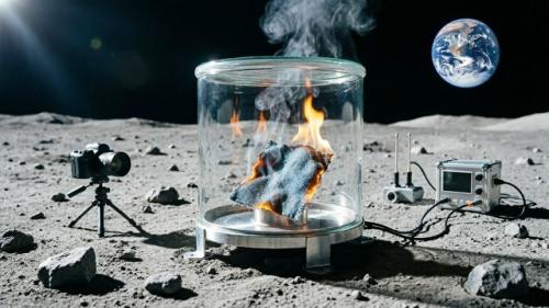 Наса готовит эксперимент с горением материалов на луне - и вот зачем.


