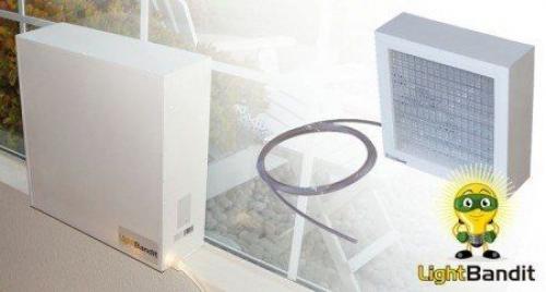 Light Bandit Перекачивает солнечный свет по трубопроводу через дом. 02