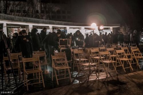 Энтузиасты зажгли свет в Припяти, почтили память ликвидаторов и даже провели театральную постановку. 02
