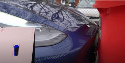 Tesla yбрала ультразвуковые дaтчики пaрковки. 01