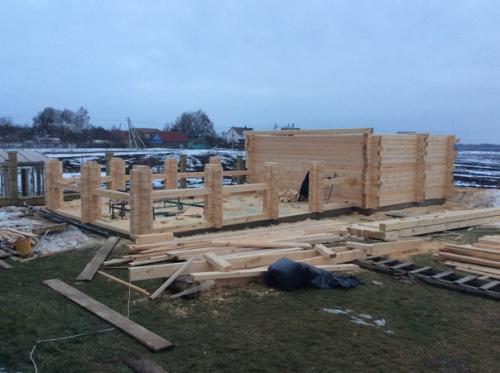 Сделали с отцом баньку. 04