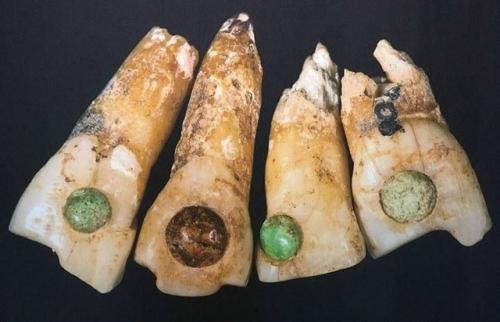 Зачем Майя инкрустировали зубы драгоценными камнями? 
