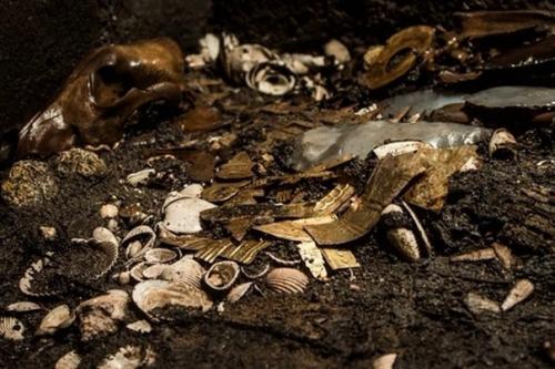 Останки волка в золотых доспехах на месте древнего храма. 04