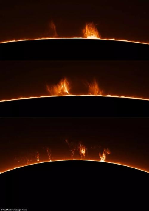 Пенсионер удивительные снимки солнца в своем саду сделал. 02