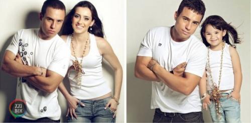 Отец и дочь воссоздали фотографии погибшей мамы. 02