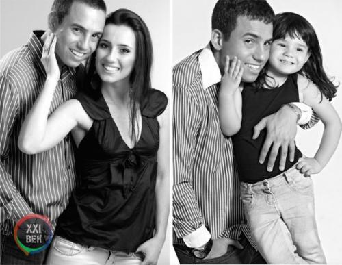 Отец и дочь воссоздали фотографии погибшей мамы. 03