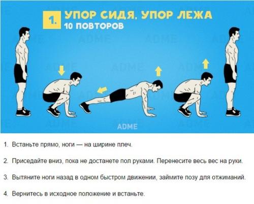 Мощная кардиотренировка за 10 минут.