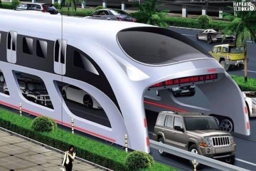 В Китае разработан электрический суперавтобус.  