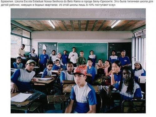 Как выглядят ученики и школьные классы в разных странах мира. 01