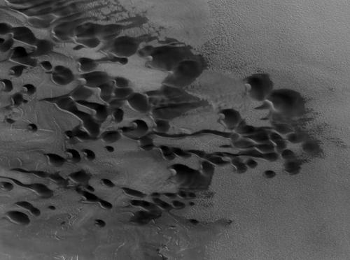 Причудливые барханы на Марсе. 01