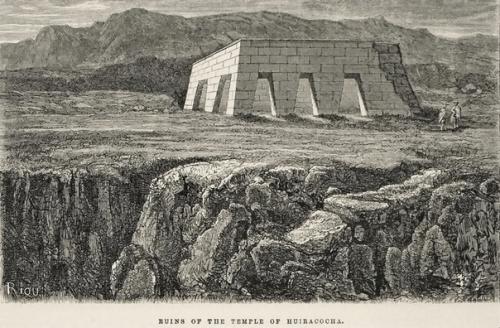 Руины цивилизации инков в рисунках 18 века. 01