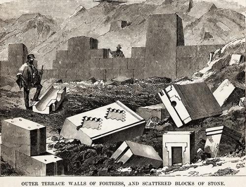 Руины цивилизации инков в рисунках 18 века. 03