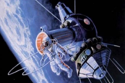 Картины советского космонавта алексея Леонова. 05