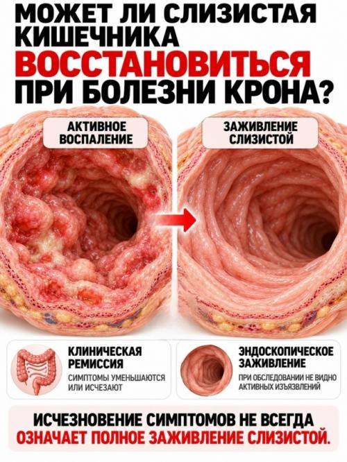 На верхней фотографии показан один из самых узнаваемых признаков болезни крона - так называемая Булыжная Мостовая слизистой кишечника. 07