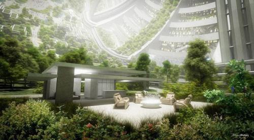 Реалистичное представление того, как может выглядеть космический город - орбитальная станция. 04 Реалистичное представление того, как может выглядеть космический город - орбитальная станция. 04