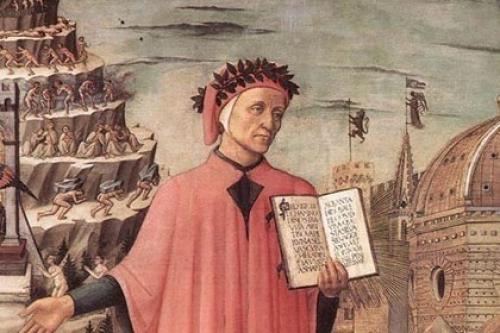 Данте алигьери.  Автор Божественной Комедии подвергался гонениям в своем отечестве и потому сбежал в Верону, где был принят ко дворцу властителя.