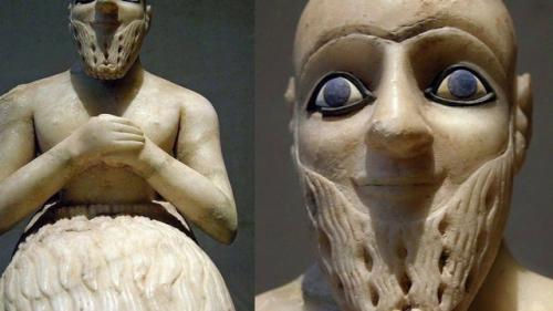 Подобные древние статуи с голубыми глазами были обнаружены во многих частях света, например, в Египте, Индии и южной Америке. 01