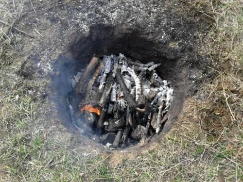 Самодельная грунтовая печь. 03