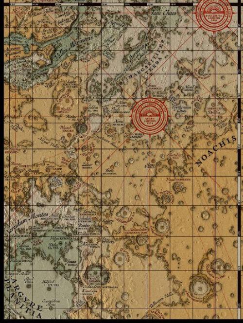 Выпущена карта марса в стиле средневековья. 04