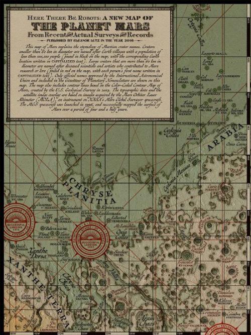 Выпущена карта марса в стиле средневековья.