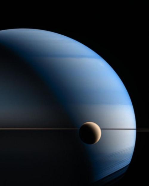 Сатурн в ближнем инфракрасном свете. 02