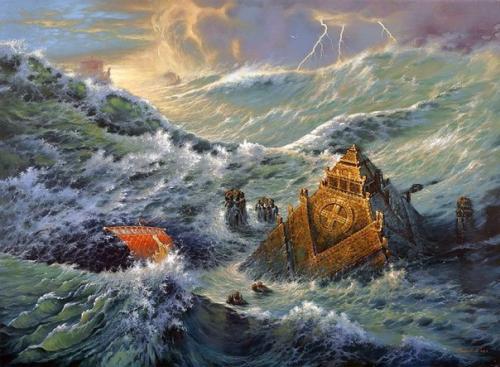 Так затоплялась Атлантис.