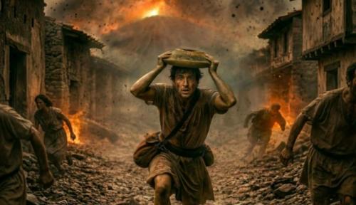 ИИ реконструировал последние мгновения жизни жертвы извержения в Помпеях.

