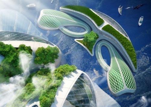 Aequorea - футуристические конструкции под водой. 08