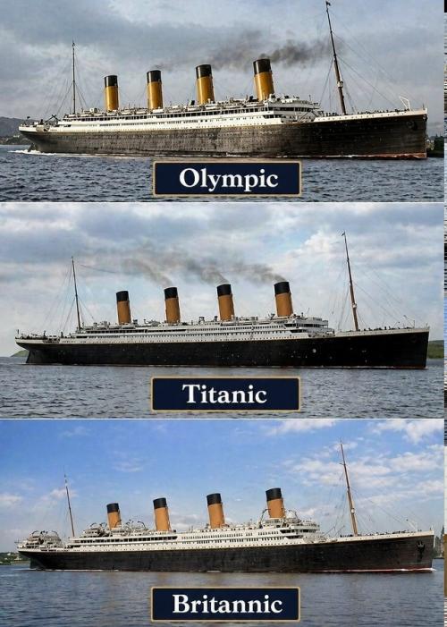 Везучая неудачница.
Было три лайнера - близнеца: 