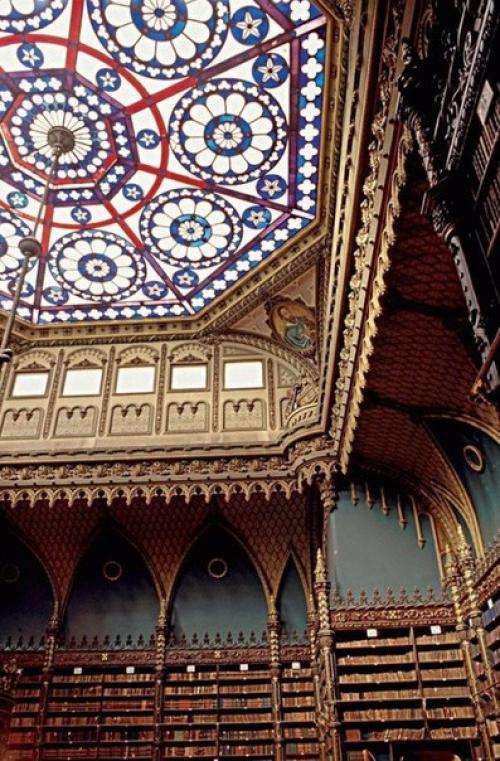 Роскошная готическая библиотека в Бразилии. 02