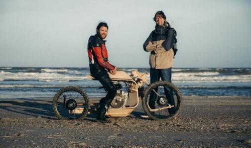 В Дании создан деревянный мотоцикл, работающий на биотопливе из водорослей. 01 В Дании создан деревянный мотоцикл, работающий на биотопливе из водорослей. 01