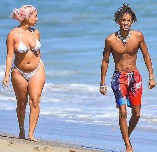 Джейден Смит, 25-летний актер и сын Уилла Смита, со своей невестой принцессой саб заду. 02