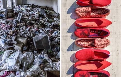 Обувь из переработанных пластиковых бутылок. 01