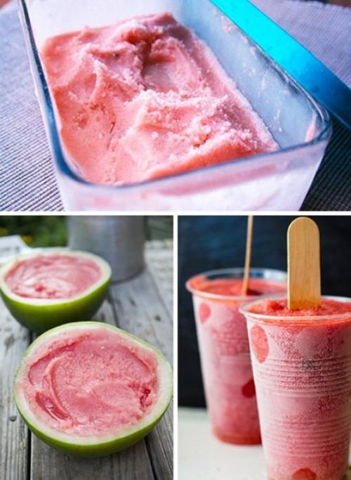 Арбузный сорбет - мороженое из одного ингредиента. 02