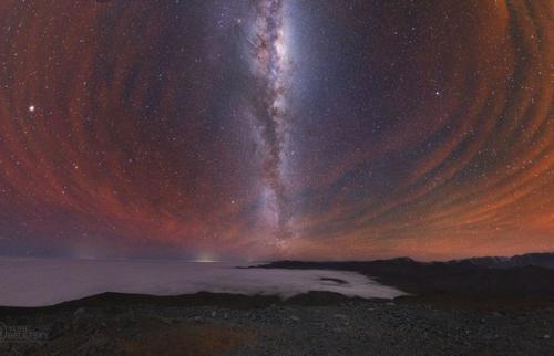 Фото дня.  Закат в Чили.