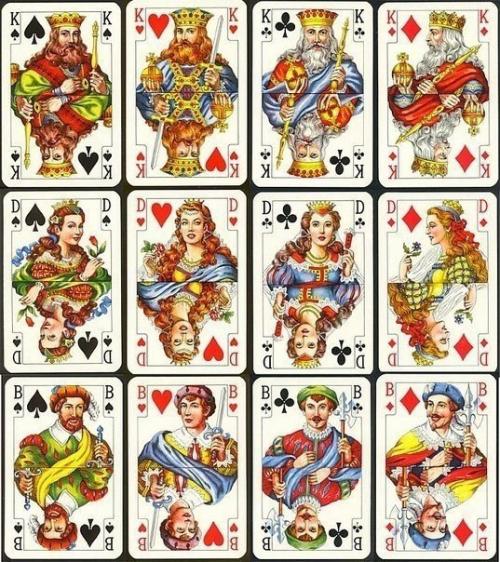 Король, дама, валет. Король, дама, валет.