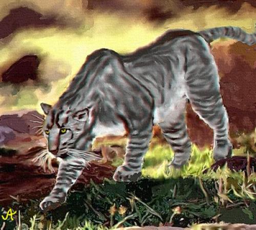 Загадочный зверь мнгва - африканский тигр, ростом с осла. 01 Загадочный зверь мнгва - африканский тигр, ростом с осла. 01