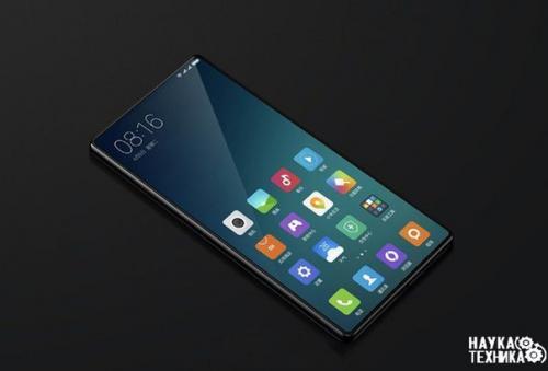 Безрамочный смартфон Xiaomi на фото показался.