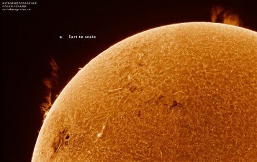 Танцы протуберанцев.  ( Астрономия@Science_Newworld). 03