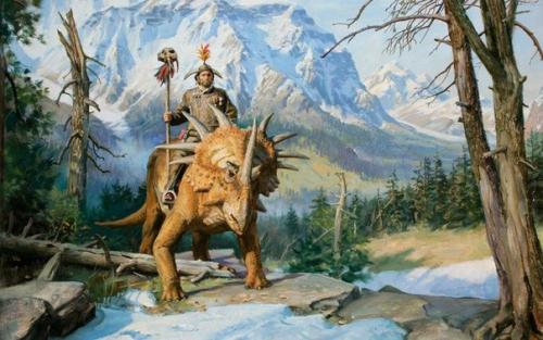 Динозавры у гигантов древности домашними животными были. 06