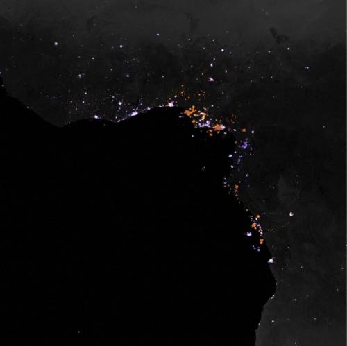 Оcвещение в pазных меcтах на планете. 03