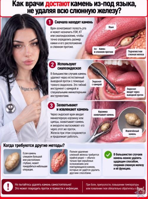 Откуда под языком может взяться настоящий камень? 08