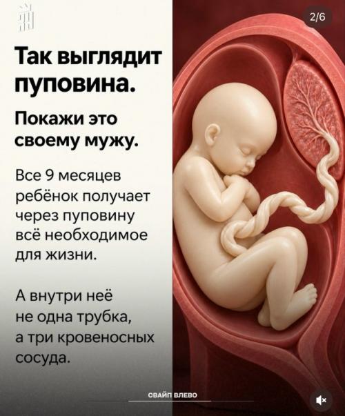 Все 9 месяцев ребенок получает из пуповины всё необходимое для жизни. 01