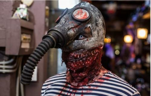 Снорк или как я мужа на Хэллоуин гримировала.