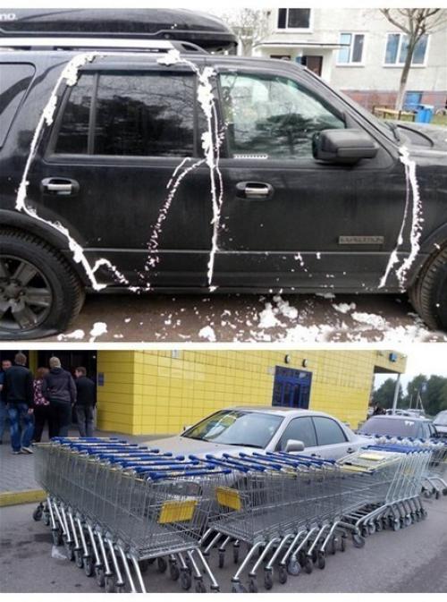 Народный штраф за неправильную парковку. 04