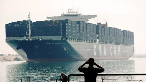 Самый большой контейнеровоз в мире.