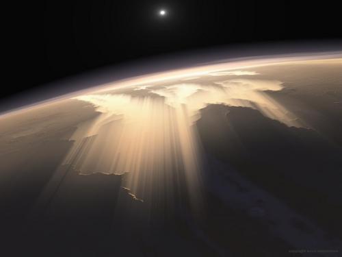 Гигантская система каньонов на марсе - долины маринер. 02 Гигантская система каньонов на марсе - долины маринер. 02