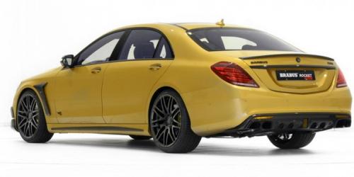 Золотой Седан Mercedes - Benz S65 в версии Brabus развивает 900 л. с. 03 Золотой Седан Mercedes - Benz S65 в версии Brabus развивает 900 л. с. 03